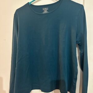 L.L. Bean Women's Teal Long Sleeve Tee